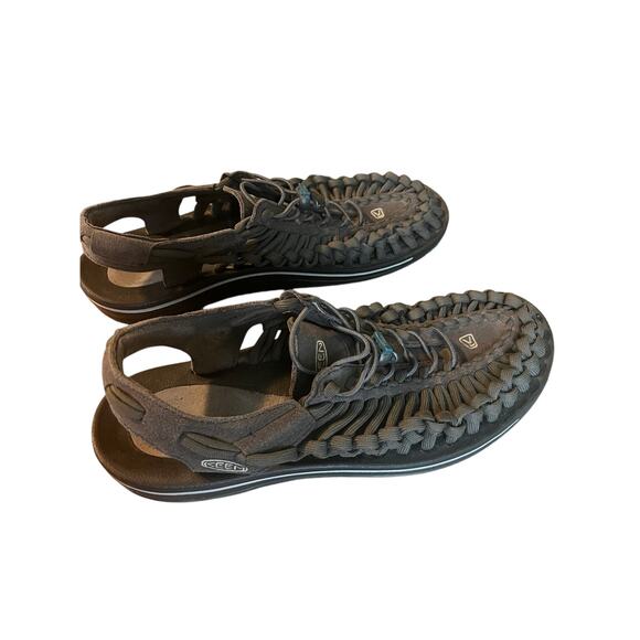 Keen Men’s Charcoal Gray UNEEK Braided Cord Sandals main image 5